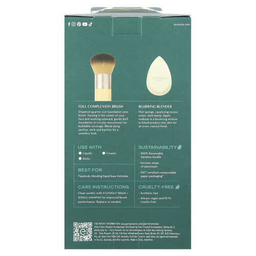 EcoTools EcoTools, Blend + Blur Duo, 2 Conjunto 2