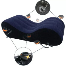 Bed Inflatable Pillow Sofa Love Position BDSM Furniture w/Cuffs for Couples