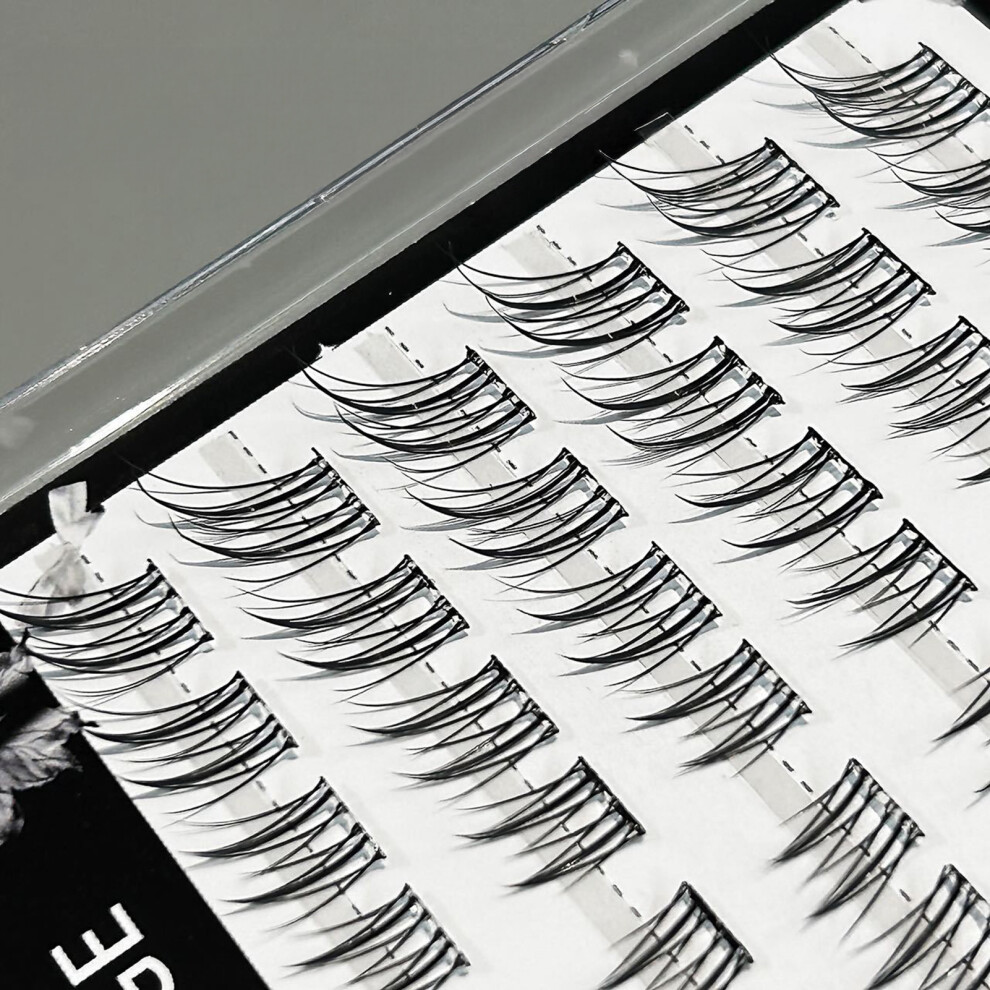 Reach-Tools (Six Rows) Wispy Eyelash Clusters, No Glue Needed, Perfect Gift
