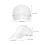 24Pièces Casquettes Baseball Blanches Coton Respirant 2