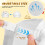 24Pièces Casquettes Baseball Blanches Coton Respirant 7