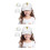 24Pièces Casquettes Baseball Blanches Coton Respirant 11