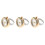 3Pièces Anneaux Mini Dorées Quartz Étanches Pour Étudiantes 4