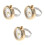 3Pièces Anneaux Mini Dorées Quartz Étanches Pour Étudiantes 8