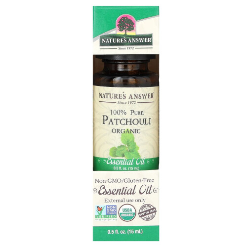 Nature's Answer, Ulei Esențial Organic Pur, Patchouli, 0.5 fl oz (15 ml) 1
