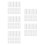 100Pièces Blanche PVC Rectangulaire Pour Étudiants Artistes 10