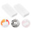 100Pièces Blanche PVC Rectangulaire Pour Étudiants Artistes 11
