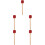 5Pcs Lightweight Red Wood Handle Drum Mallets for Music Performance 8