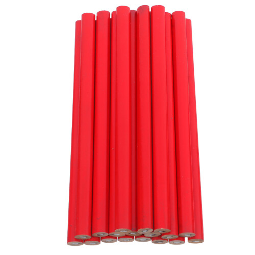150Pièces Crayons Rouges En Bois Pour Marquage Et 1