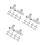 30Pcs Durable Plastic Playpen Connectors 3-Way Corner Elbow Grey 8