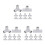 30Pcs Durable Plastic Playpen Connectors 3-Way Corner Elbow Grey 11