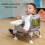 Reise-Babysitz Grau 36.5cm29cm Tragbar 4