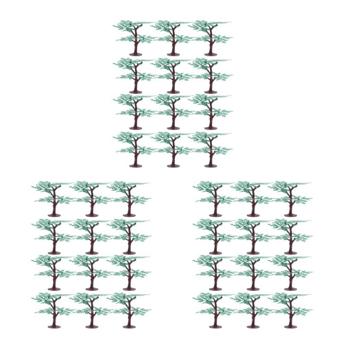 36Pcs DIY Plastic Model Trees for Architecture and Train Scenery 2