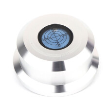 Monosaudio Schallplattengewicht-Stabilisator für Vinyl-Plattenspieler, 50 Hz, Aluminium-Vibrationsdämpfer, Verbessert die LP-Klangqualität, Silber