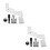 6Pcs Professional Engine Timing Alignment Tool Kit Metal Construction 9