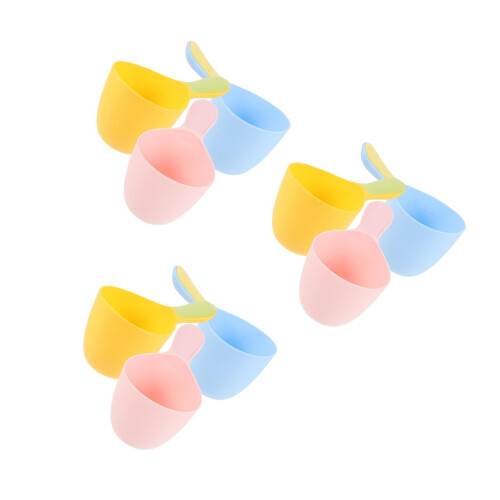 9Pcs Stackable Plastic Water Ladle Multipurpose Kitchen Bath Scoop 2