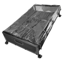Under Bed Storage Container 75L Black with Wheels, Dust Proof & spacious