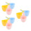 9Pcs Stackable Plastic Water Ladle Multipurpose Kitchen Bath Scoop 6