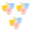 9Pcs Stackable Plastic Water Ladle Multipurpose Kitchen Bath Scoop 7