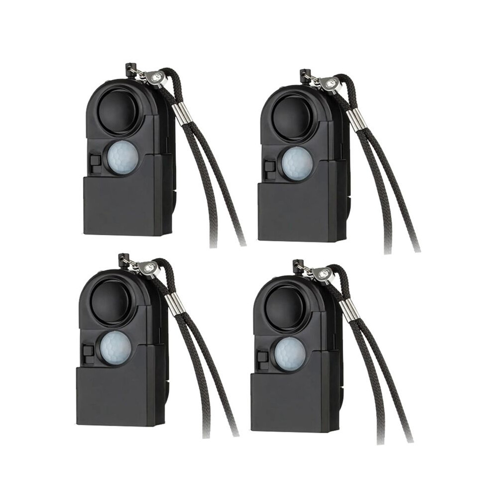 4Pcs Portable Motion Detector Alarm 120Db Siren Sos Led Light Security For Travel Home Kids Safe Personal Alarm 4714222181398