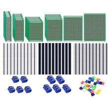 92-Teiliges PCB-Board-Kit, Universelles PCB-Prototyp-Board, Leiterplatten für DIY-Elektronik-Kit, Lötkit