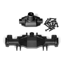 RC Car Upgrade Quick Release Front Rear Axle Bridge Shell Kit for LOSI 1/18 LMT 4X4 Brushed Truck Black