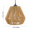 Living And Home E27 Vintage Hemp Rope Ceiling Pendant Light 6