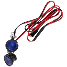 LED Lights Bright Headlights Spotlight for 1/10 RC Crawler Car TRX4 TRX6 Axial SCX10 90046 Round 2LED Light