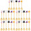 30Pcs Multipurpose Golden Stainless Steel Spoons Halloween Tableware 7