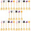 30Pcs Multipurpose Golden Stainless Steel Spoons Halloween Tableware 9