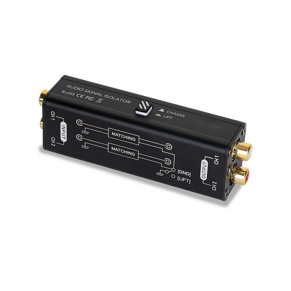 Professional Audio Signal Isolator Audio Current Noise Filter Remover Rca Interface Plug And Passive Isolator 6131180486712