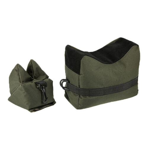 Training Desk Bag Support Bag Support Sandbag Support Front & Rear Hunting Bench Bag Black-Green