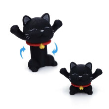 (Black) Anti-Anxiety Cat Fidget Toy - Stress Relief Gift (50 chars)