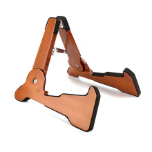 Folding Wooden Guitar Stand Holder Support Fit for Electric Guitar Acoustic Guitar Ukulele Bass