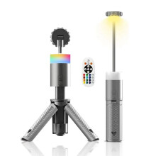 Outdoor Camping Light 6000mAh Rechargeable Telescopic Camping Lantern Portable Tent Lamp with Automatic Triangle Stand