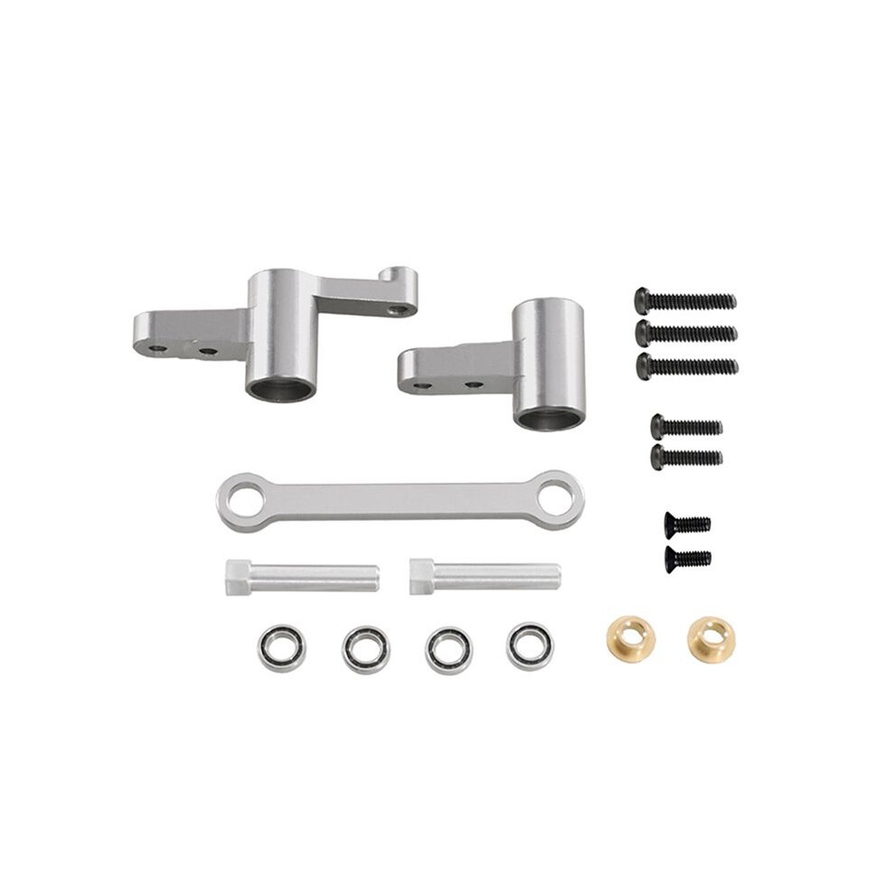 Tauoh Silver Steering Assembly Steering Shaft Upgrade Kit For Mjxhyper Go 14209 14210 H14bm 1/14 Rc Car Upgrade Parts