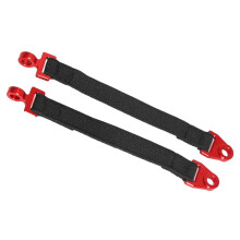 2PCS RC Car Rear Shock Limit Strap for 1/7 UDR-85076-4 RC Car Update Parts Red