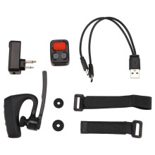 Walkie Talkie Earphone with M Plug Adapter Wireless PTT Remote Control for Restaurant Hotel