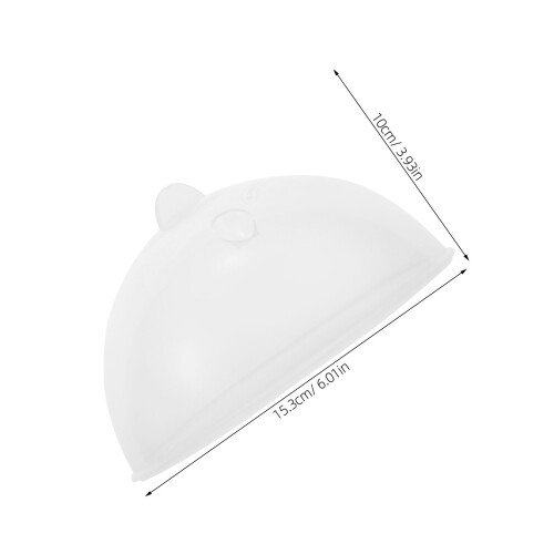 2Stk Hitzebeständiger Klarsicht-Eierkocherdeckel Aus Robustem Plastik 2