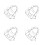 4Pièces Cage Protection Arroseur Fer Argenté Support Ajustable 10