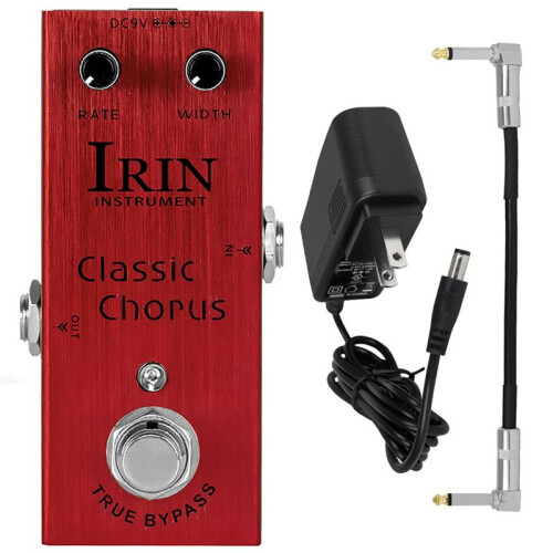 IRIN An-09 Classic Chorus Guitar Effect Pedal Full Bodied Chorus 9V Adapter Included True Bypass US Plug