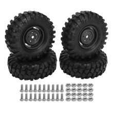 Zachte rubberen banden voor RC-crawlers, 1,9 inch beadlock-wielen, compatibel met trucks op schaal 1:10, zeer duurzame offroadbanden met een robuust