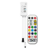 TUYA Adresseerbare Controller met 24 Toetsen Afstandsbediening voor RGBIC Smartlife RGBIC LED Strip Controller Chase Effect,A