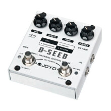 JOYO D-SEED Delay Guitar Effect Pedal Build-in TAP Tempo Function Dual Channel 4 Delay Modes Copy/Analog/Reverse/Modulation