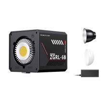 60W LED Handheld Video Light Bi-Color 2800K-6500K COB High Power Fill Light Portable Live Broadcast Fill Light EU Plug