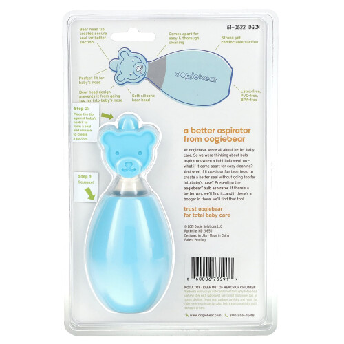 oogiebear, Aspiratore Bulb, Blu, 1 Aspiratore 1