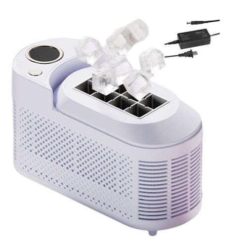 Desktop Small Ice Maker  and Convenient Home and Office Camping Car  Ice Making Automatic Ice Box US Plug