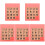5Stk Puzzle Schiebespiel Plastik Lernspielzeug Pink 4