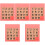 5Stk Puzzle Schiebespiel Plastik Lernspielzeug Pink 5
