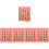 5Stk Puzzle Schiebespiel Plastik Lernspielzeug Pink 7